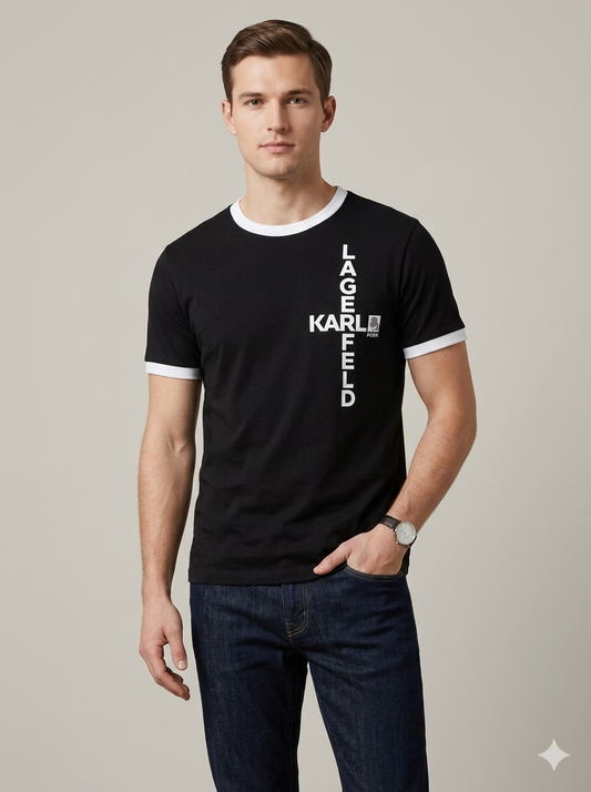 CAMISETA KARL LAGERFELD COLECCION ORIGINAL NEGRO C0166