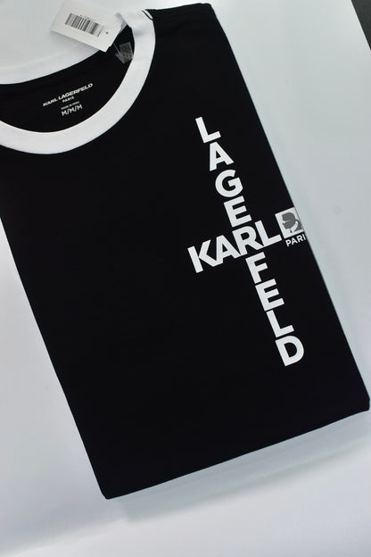 CAMISETA KARL LAGERFELD COLECCION ORIGINAL NEGRO C0166