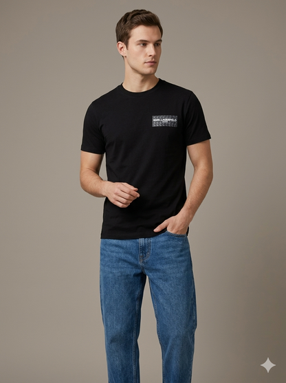 CAMISETA KARL LAGERFELD COLECCION ORIGINAL NEGRO C0168
