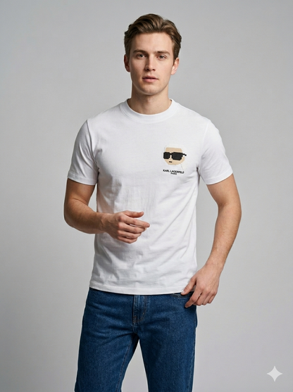 CAMISETA KARL LAGERFELD COLECCION ORIGINAL BLANCO C0180