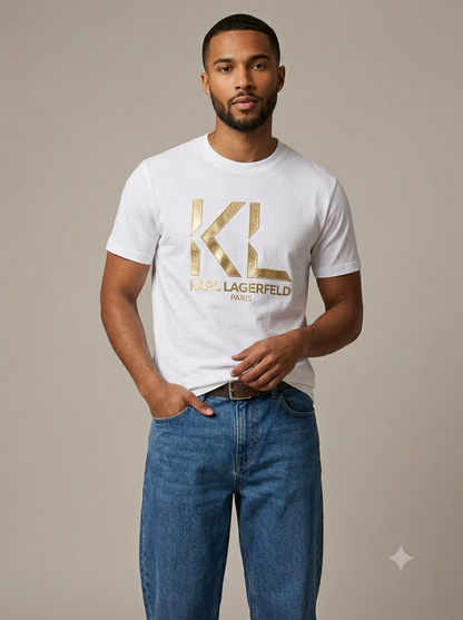 CAMISETA KARL LAGERFELD COLECCION ORIGINAL BLANCO C0274