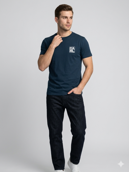 CAMISETA KARL LAGERFELD COLECCION ORIGINAL AZUL MARINO