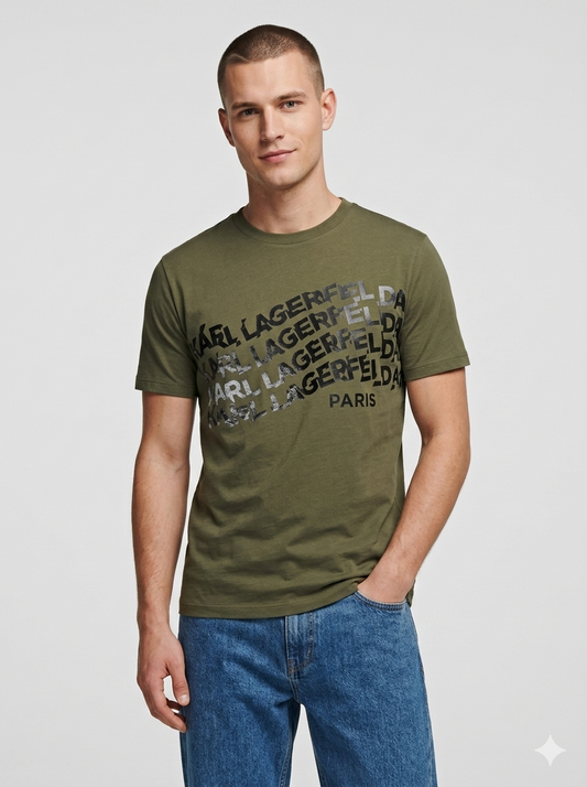 CAMISETA KARL LAGERFELD COLECCION ORIGINAL VERDE ALGA