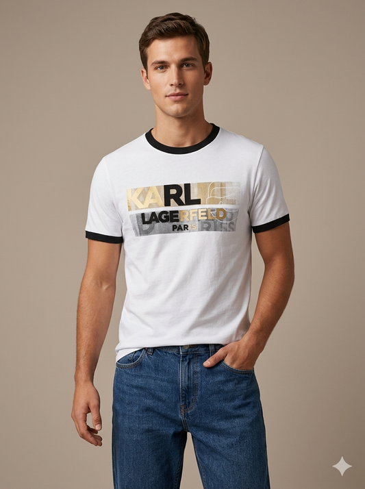 CAMISETA KARL LAGERFELD COLECCION ORIGINAL BLANCO C0281