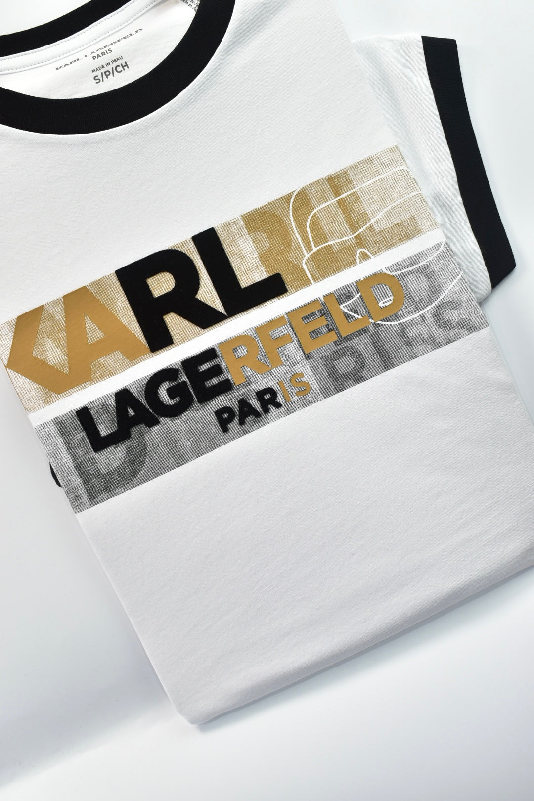 CAMISETA KARL LAGERFELD COLECCION ORIGINAL BLANCO C0281