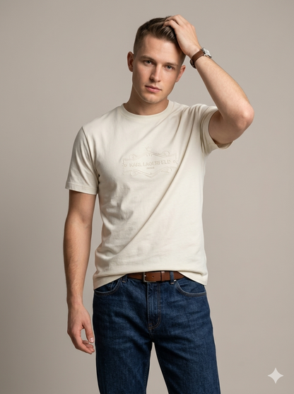 CAMISETA KARL LAGERFELD COLECCION ORIGINAL BEIGE