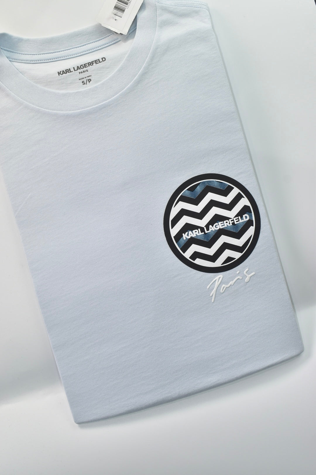 CAMISETA KARL LAGERFELD COLECCION ORIGINAL AZUL CLARO