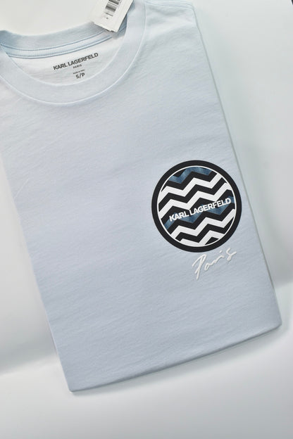 CAMISETA KARL LAGERFELD COLECCION ORIGINAL AZUL CLARO