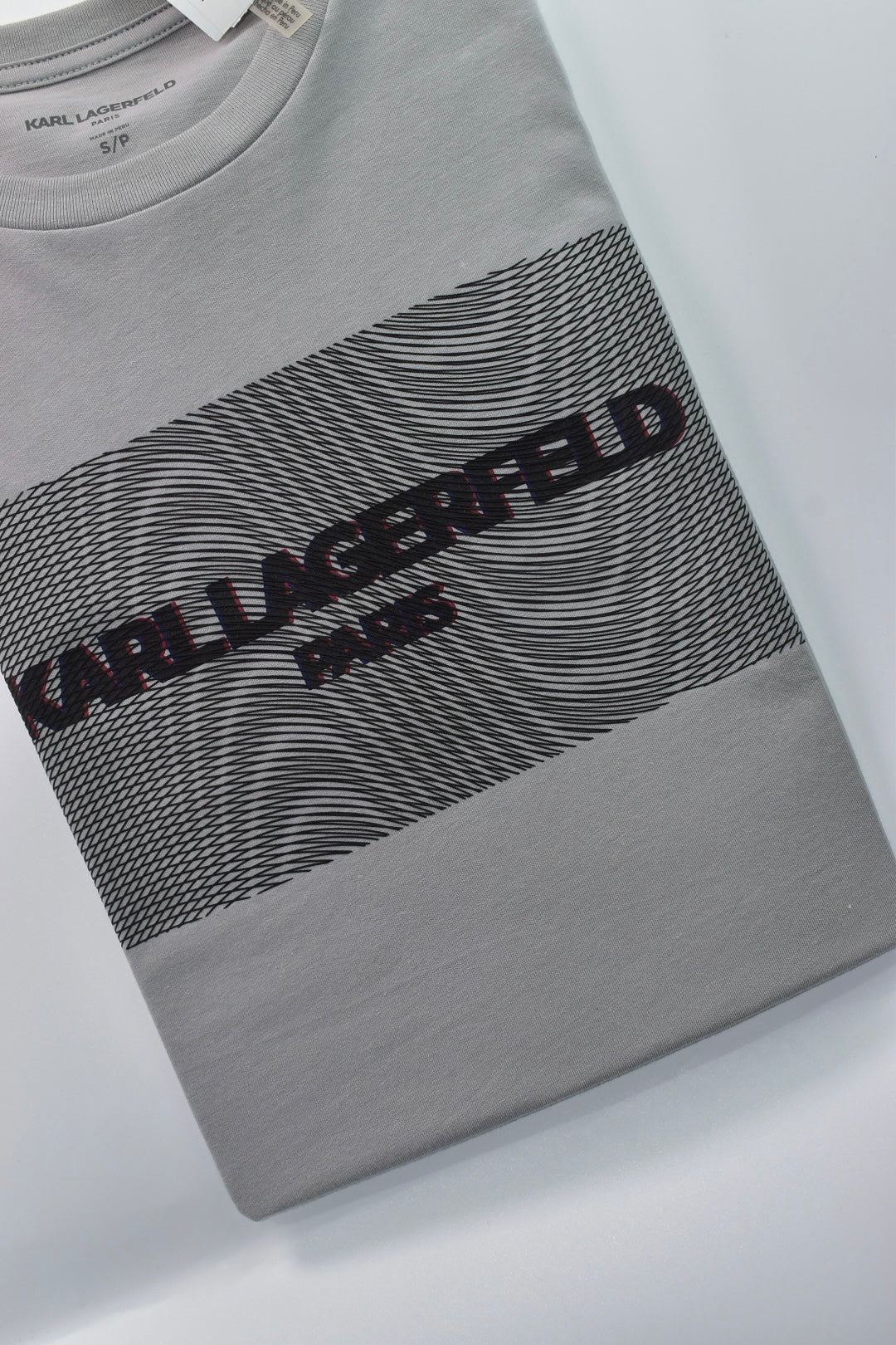 CAMISETA KARL LAGERFELD COLECCION ORIGINAL GRIS PERLA