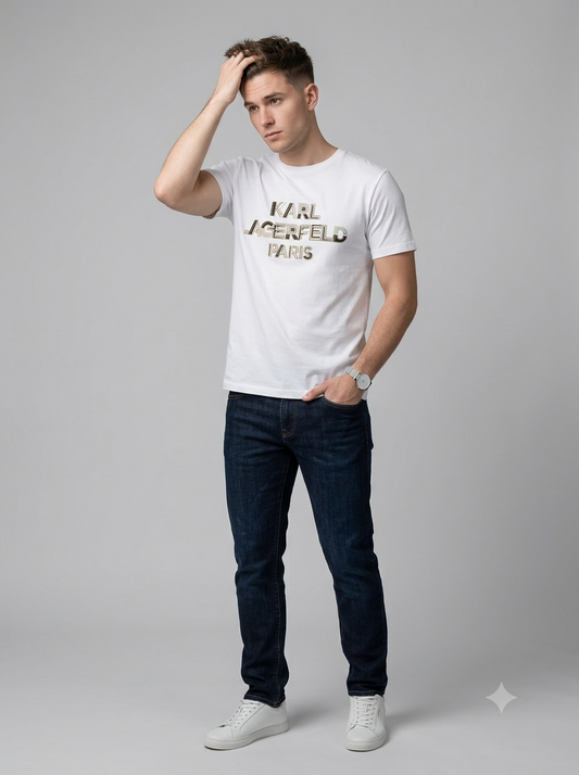 CAMISETA KARL LAGERFELD COLECCION ORIGINAL BLANCO C0288