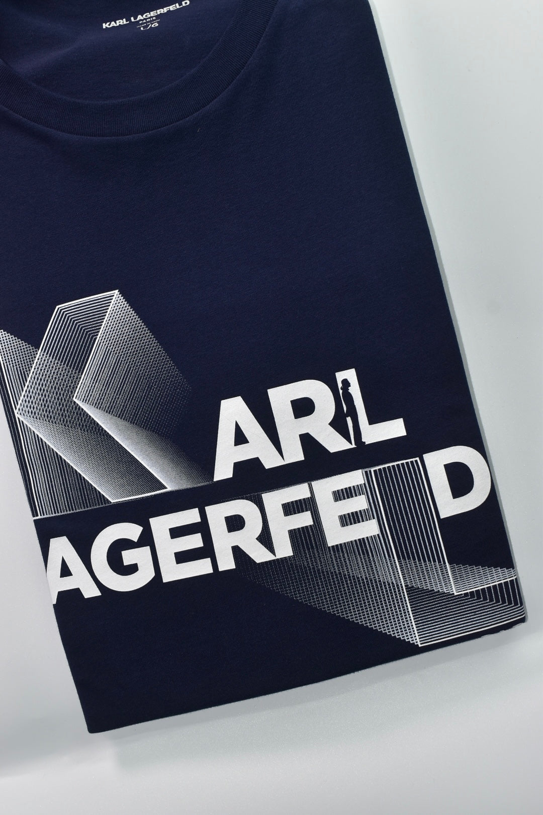 CAMISETA KARL LAGERFELD COLECCION ORIGINAL AZUL COBALTO OSCURO