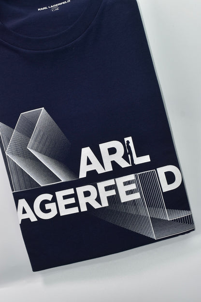 CAMISETA KARL LAGERFELD COLECCION ORIGINAL AZUL COBALTO OSCURO