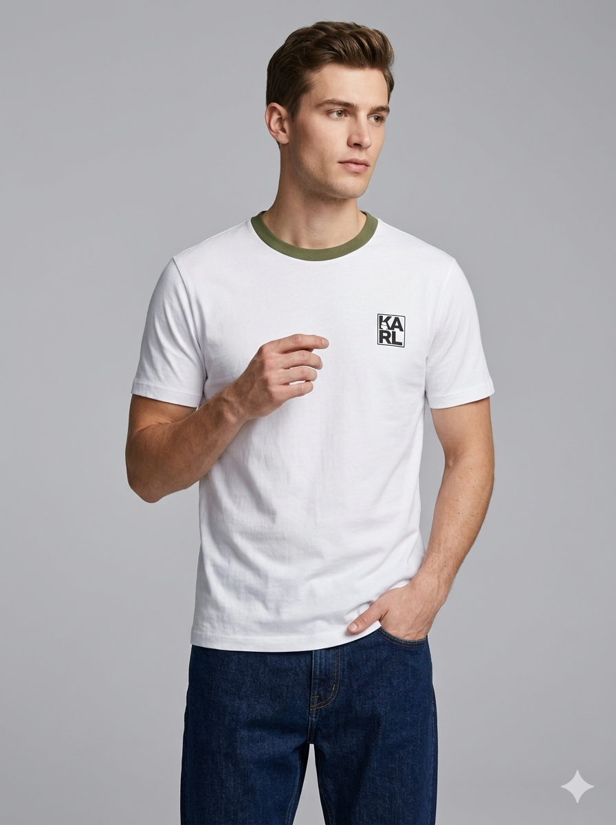 CAMISETA KARL LAGERFELD COLECCION ORIGINAL BLANCO C0293