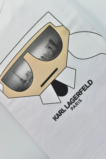 CAMISETA KARL LAGERFELD COLECCION ORIGINAL BLANCO C0294