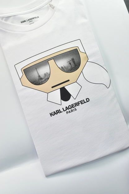 CAMISETA KARL LAGERFELD COLECCION ORIGINAL BLANCO C0294