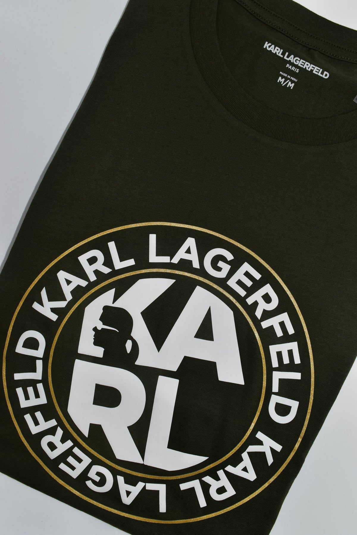 CAMISETA KARL LAGERFELD COLECCION ORIGINAL VERDE MUSGO C0296