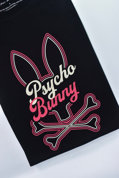 CAMISETA PSYCHO BUNNY COLECCION ORIGINAL NEGRO