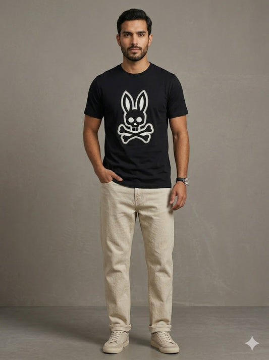 CAMISETA PSYCHO BUNNY COLECCION ORIGINAL NEGRO