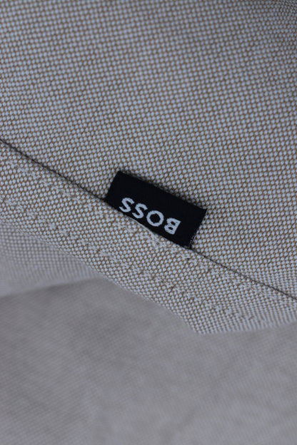 CAMISA MANGA LARGA HUGO BOSS BEIGE