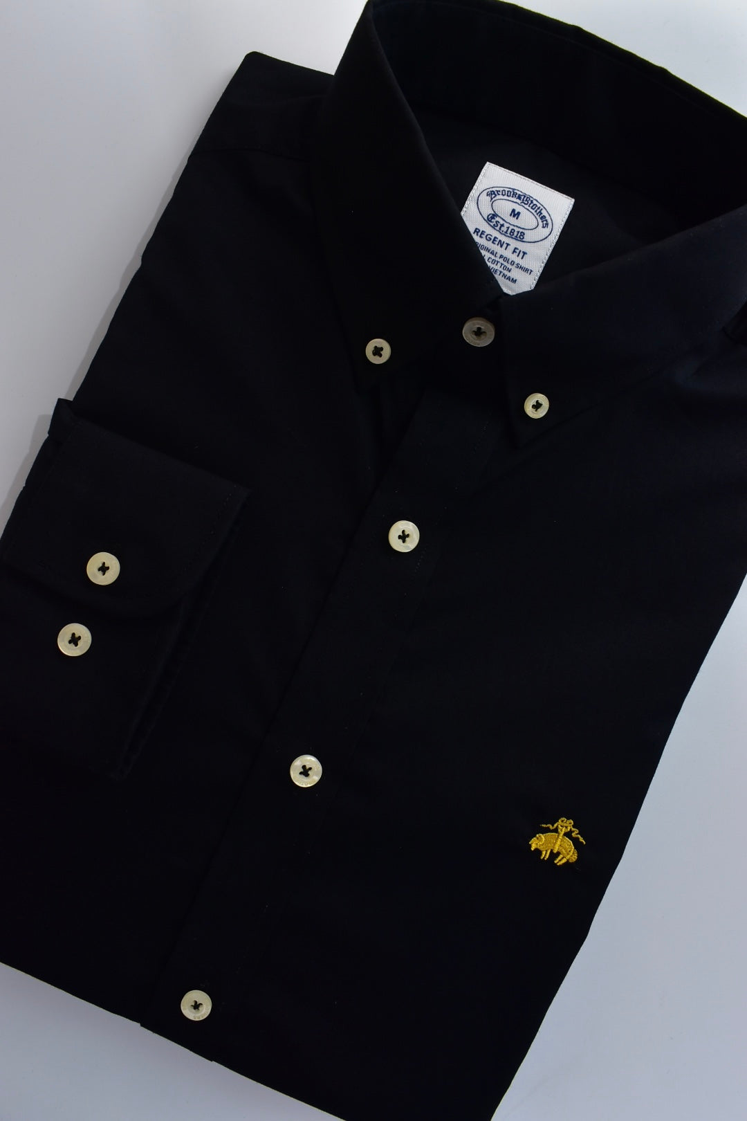 CAMISA MANGA LARGA BROOKS BROTHERS NEGRO