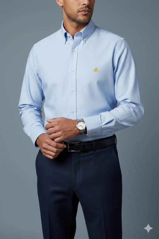 CAMISA MANGA LARGA BROOKS BROTHERS AZUL CIELO