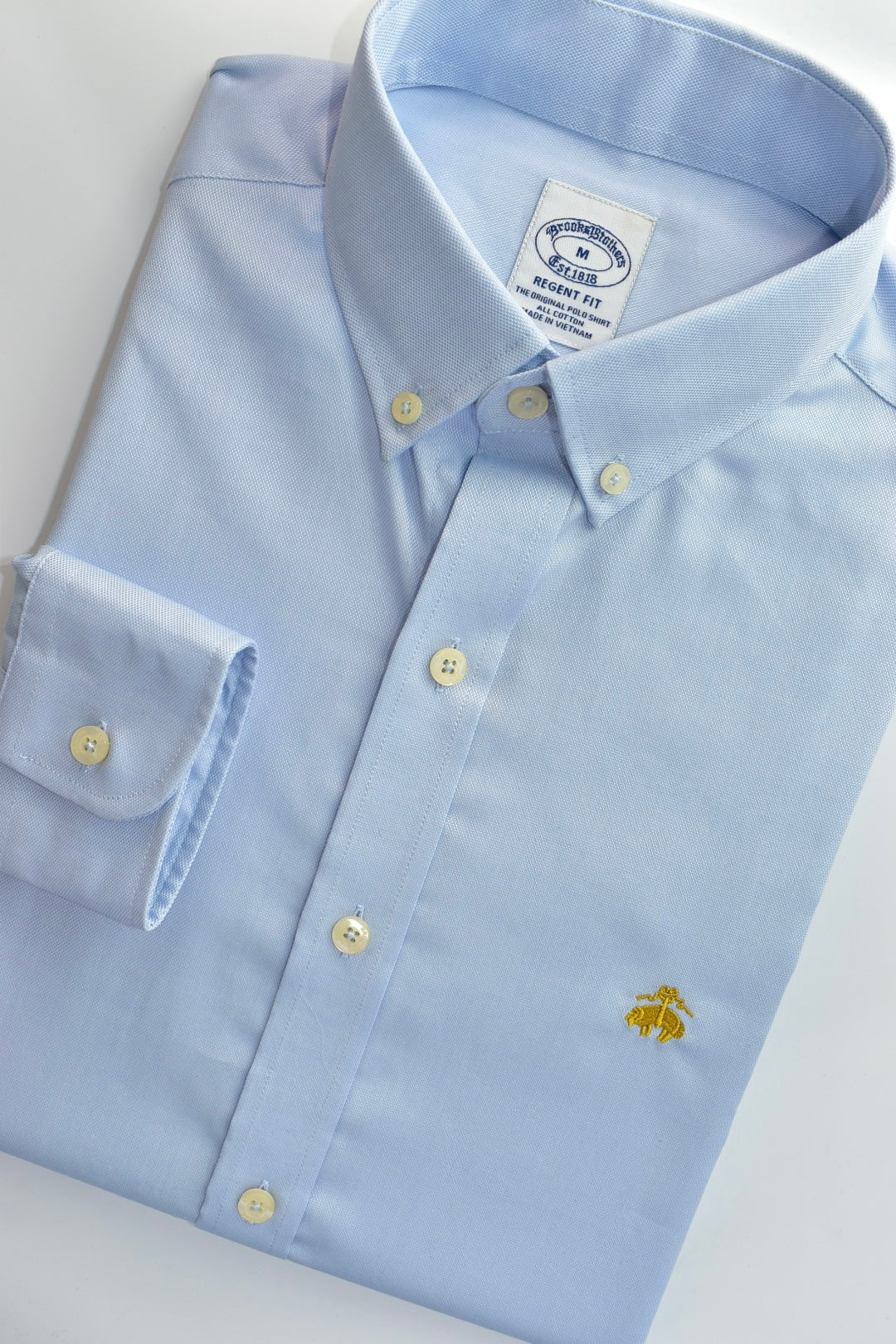CAMISA MANGA LARGA BROOKS BROTHERS AZUL CIELO