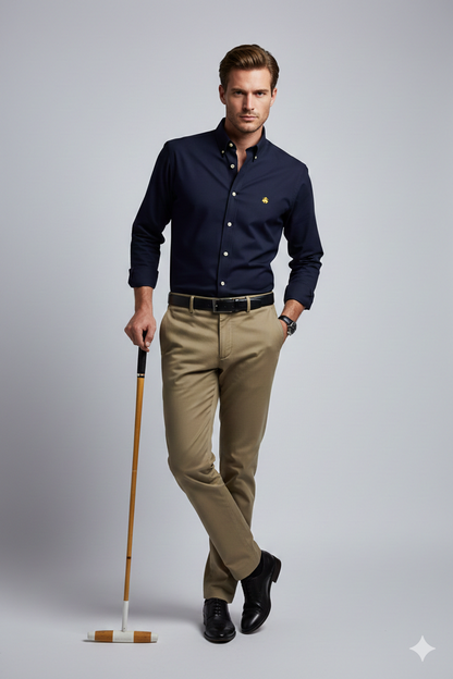 CAMISA MANGA LARGA BROOKS BROTHERS AZUL OSCURO