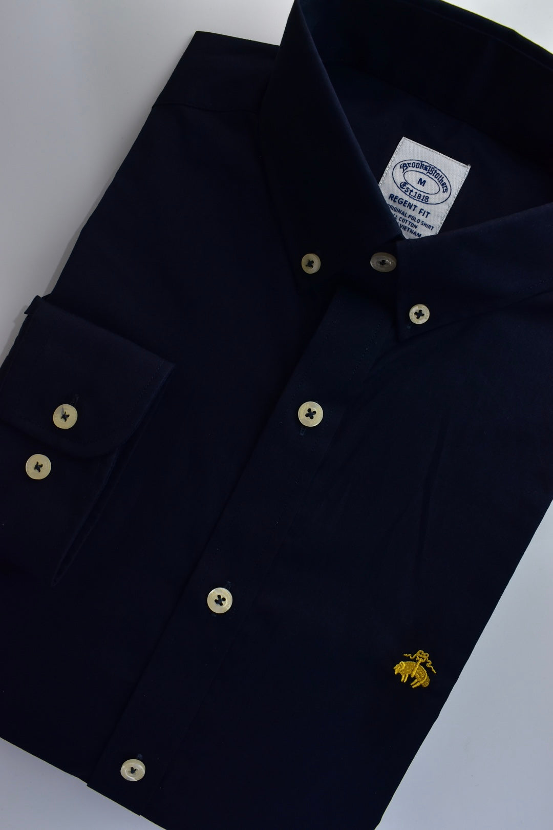 CAMISA MANGA LARGA BROOKS BROTHERS AZUL OSCURO