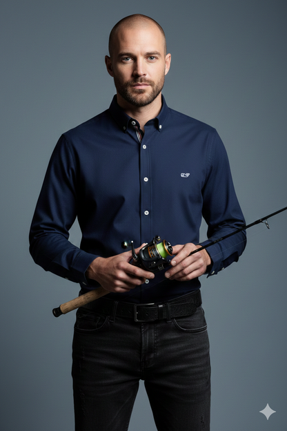 CAMISA MANGA LARGA VINEYARD VINES AZUL OSCURO