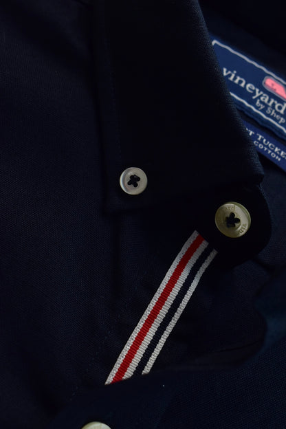 CAMISA MANGA LARGA VINEYARD VINES AZUL OSCURO