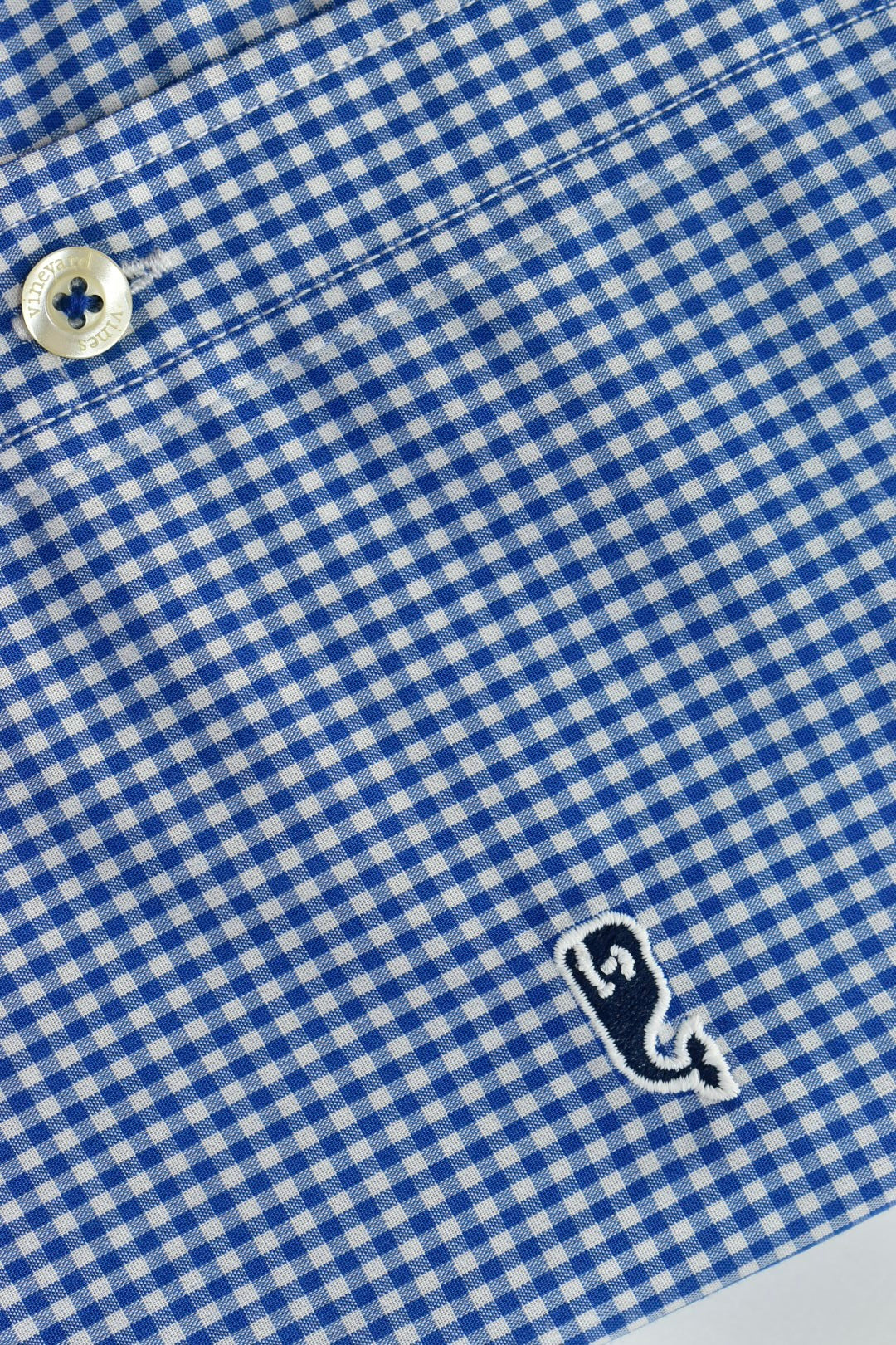 CAMISA MANGA LARGA VINEYARD VINES AZUL MARINO, CUADROS AZUL OSCURO