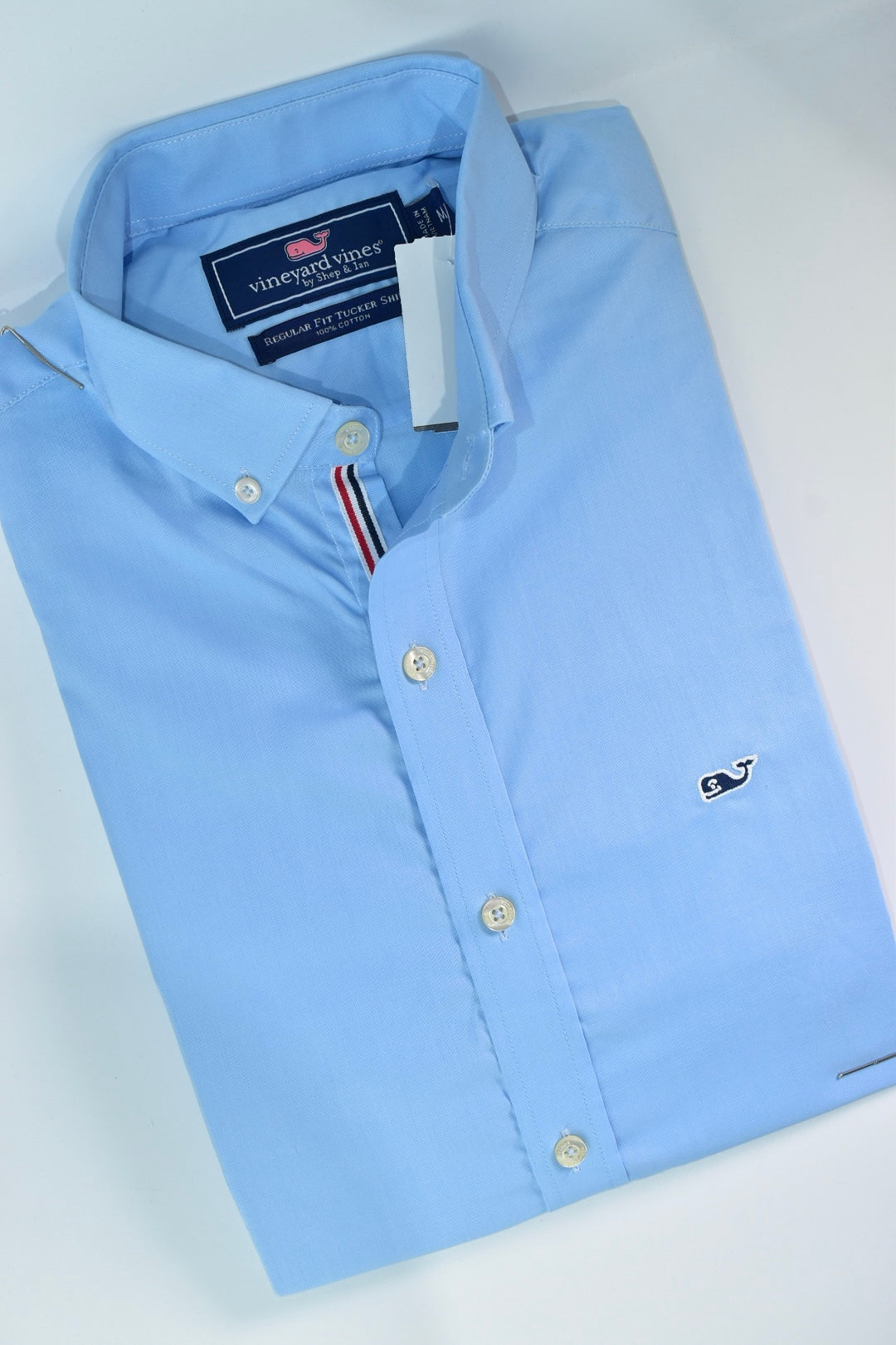CAMISA MANGA LARGA VINEYARD VINES AZUL CELESTE