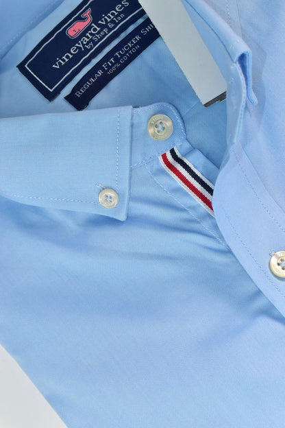 CAMISA MANGA LARGA VINEYARD VINES AZUL CELESTE