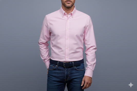 CAMISA MANGA LARGA HUGO BOSS ROSADO