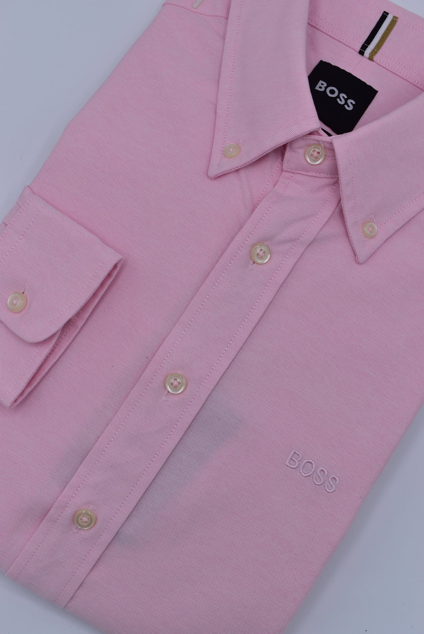 CAMISA MANGA LARGA HUGO BOSS ROSADO