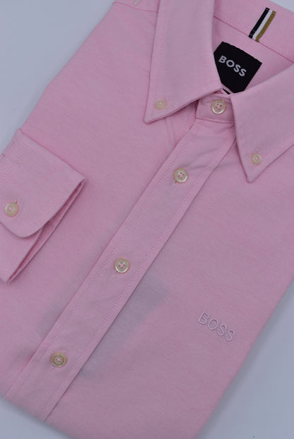 CAMISA MANGA LARGA HUGO BOSS ROSADO