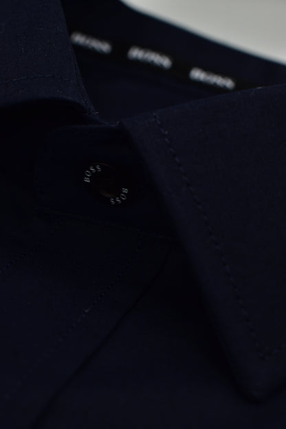 CAMISA MANGA LARGA HUGO BOSS AZUL OSCURO