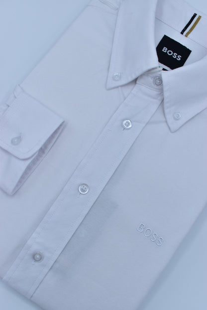 CAMISA MANGA LARGA HUGO BOSS BLANCO