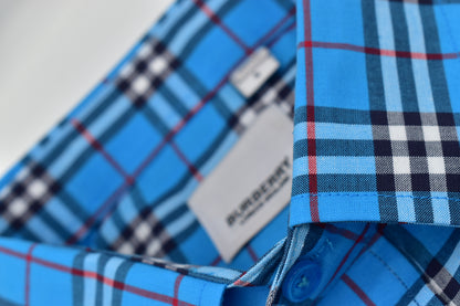 CAMISA MANGA LARGA BURBERRY CUADROS AZUL OSCURO