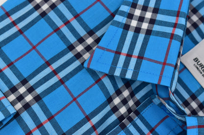 CAMISA MANGA LARGA BURBERRY CUADROS AZUL OSCURO