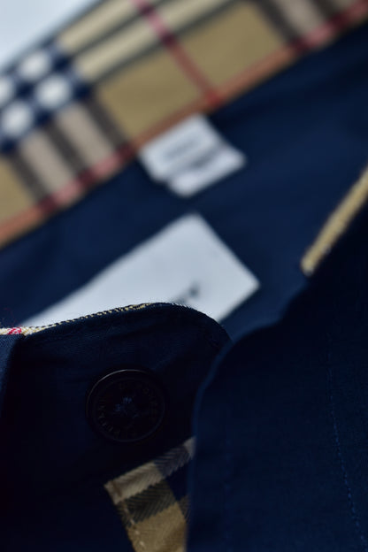 CAMISA MANGA LARGA BURBERRY AZUL OSCURO