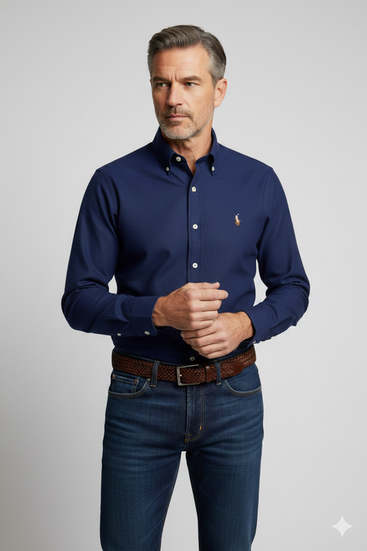 CAMISA MANGA LARGA POLO RALPH LAUREN  (PRL) AZUL OSCURO