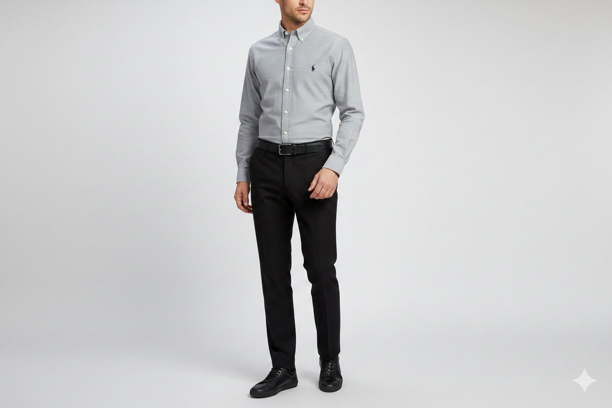 CAMISA MANGA LARGA POLO RALPH LAUREN  (PRL) GRIS