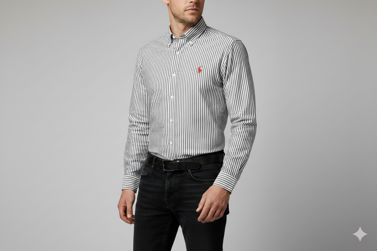 CAMISA MANGA LARGA POLO RALPH LAUREN  (PRL) BLANCO CEBRA