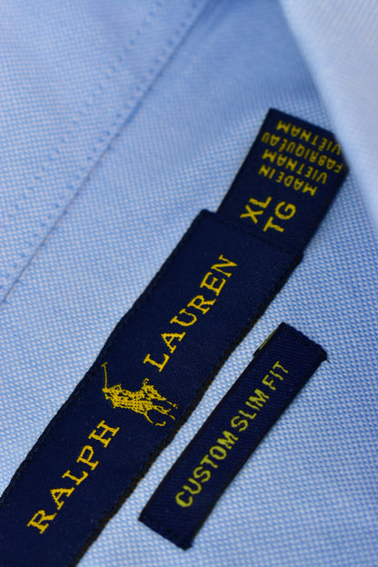 CAMISA MANGA LARGA POLO RALPH LAUREN  (PRL) AZUL GRISACEO