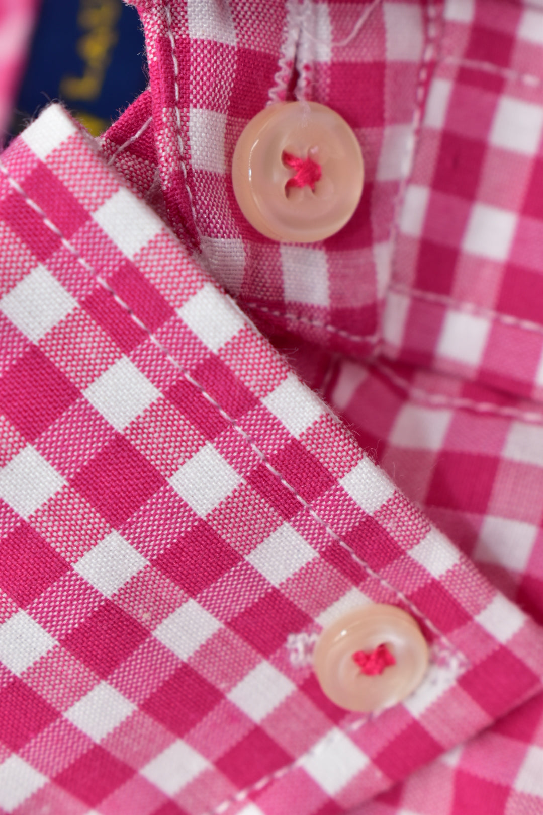 CAMISA MANGA LARGA POLO RALPH LAUREN  (PRL) FUCSIA CUADROS BLANCO