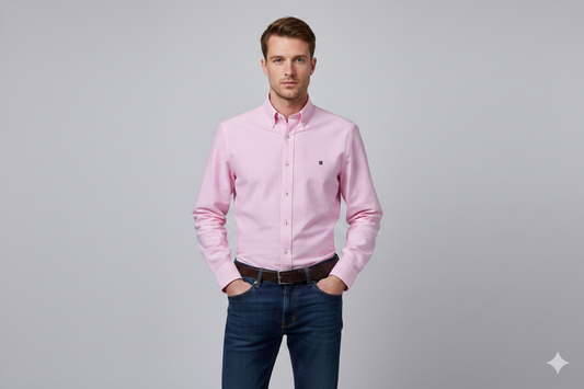 CAMISA MANGA LARGA CAROLINA HERRERA ROSA ESTANDAR