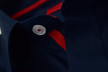 CAMISA MANGA LARGA CAROLINA HERRERA AZUL OSCURO