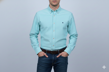 CAMISA MANGA LARGA CAROLINA HERRERA VERDE MENTA