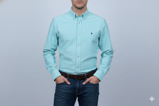 CAMISA MANGA LARGA CAROLINA HERRERA VERDE MENTA